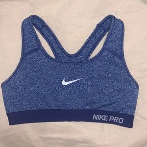 Nike Pro Sports Bra - XS Heather Blue